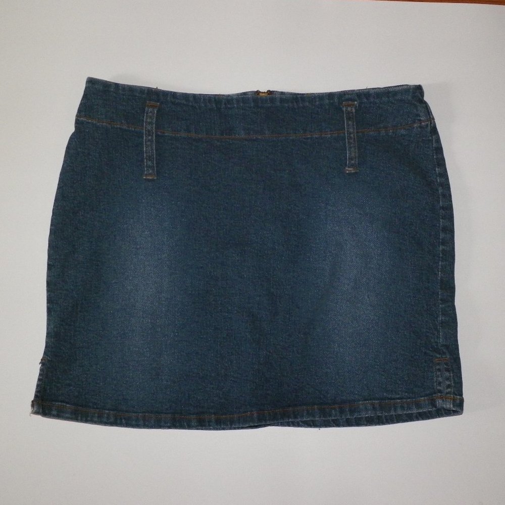 🔥HOST PICK🔥 Asphalt Denim Miniskirt